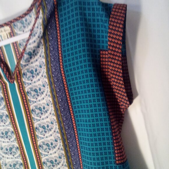 Antilia Femme Blouse Women S Short Sleeve Multi Pattern Colorful - Picture 7 of 15